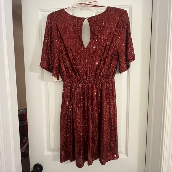 Altar’d State Red Sequin Dress ❤️✨ - Picture 8 of 9